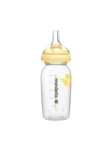 Medela Muttermilchflasche Calma, 250 ml, ab 0M in Gelb