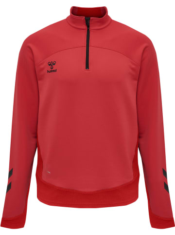 Hummel Sweatshirt Mit Kurzem Reißverschluss Hmllead Half Zip Kids in TRUE RED