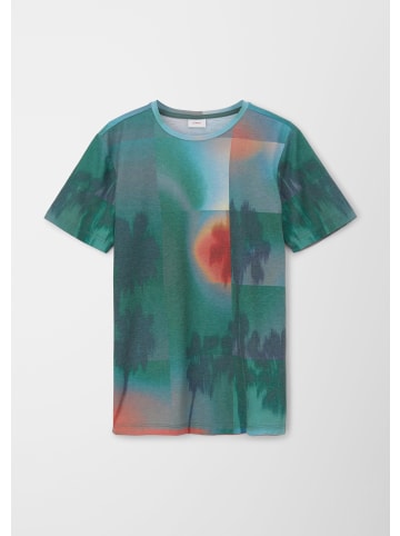 S. Oliver T-Shirt kurzarm in Petrol