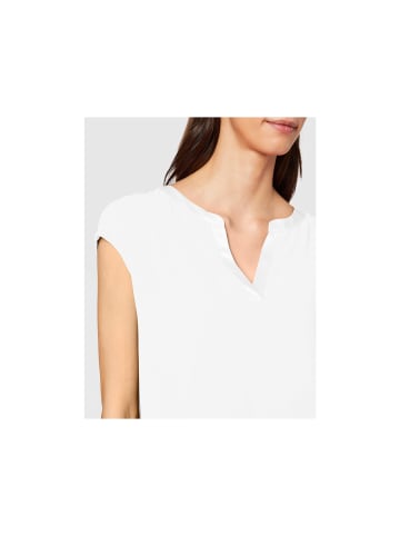 comma Rundhals T-Shirt für Damen in offwhite