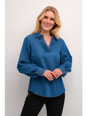 Cream Langarm - Hemd CRGerta Straight fit in Alaska Mid Blue Denim