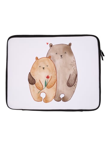 Mr. & Mrs. Panda Notebook Tasche Bären Liebe ohne Spruch in Weiß