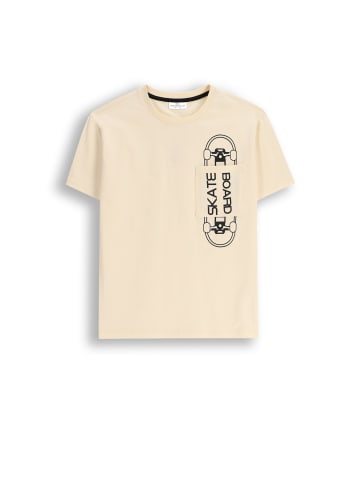 Coccodrillo T-Shirt mit kurzem Ärmel in ecru