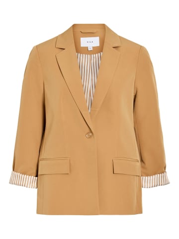 Vila Einreihiger Blazer in Tobacco Brown