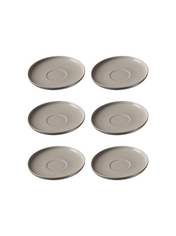 Ritzenhoff & Breker 6er Set Kaffeeuntertassen Jasper in Grau ø 15.0 cm