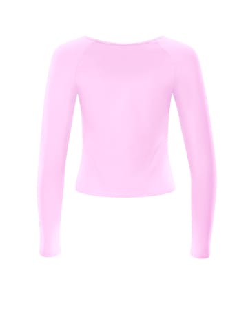 Winshape Functional Light and Soft Cropped Long Sleeve Top AET131LS in lavender rose