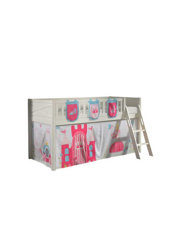 58 aufm Kessel KINDERBETT Karyl 208x114x135 Massivholz Weiß Textilset Princess 3