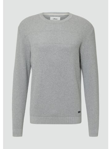 s.Oliver Strickpullover in 94W0_grau meliert