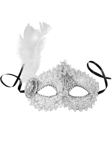 tectake Faschingskleidung, auch Maskeradenverkleidung, in silber, Ca. 25 g