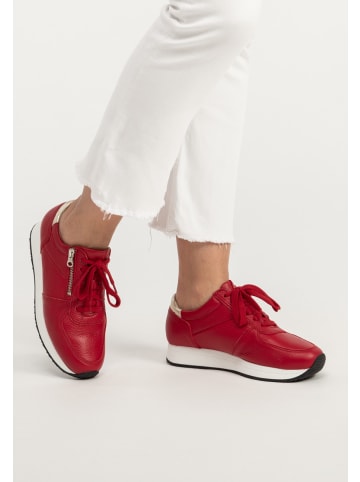VITAFORM Hirschleder Sneaker in rot