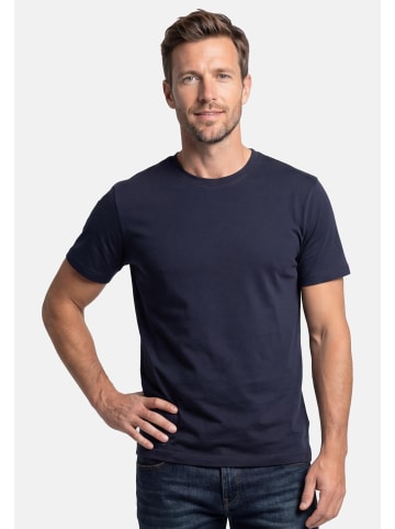 Lerros T-Shirt Basic in Dunkelblau / weiß