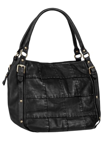 Samantha Look Shopper echt Leder in schwarz