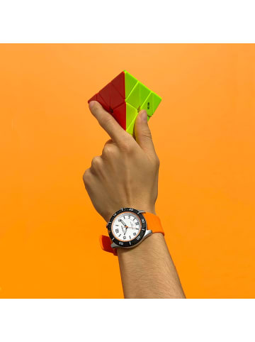 Calypso Unisex Armbanduhr Quarz Orange/Weiß