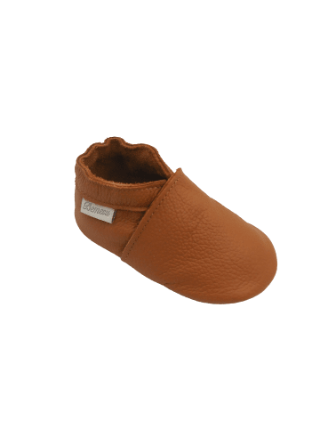 Bemesu Baby Krabbelschuhe aus Leder, weiche Lauflernschuhe mit rutschfester Sohle 