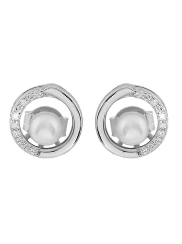 Adeliás Damen Anhänger aus 925 Silber mit Perle in silber