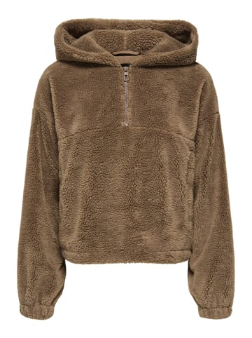 ONLY Teddyfell Jacke in Cocoa Créme