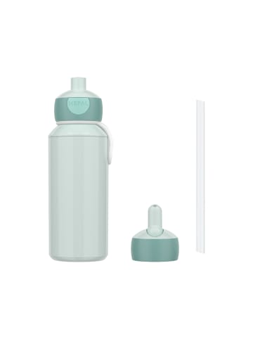 Mepal Pop-Up Trinkflasche + Flip-Up Ersatzdeckel Campus in 400 ml in Cool Mint