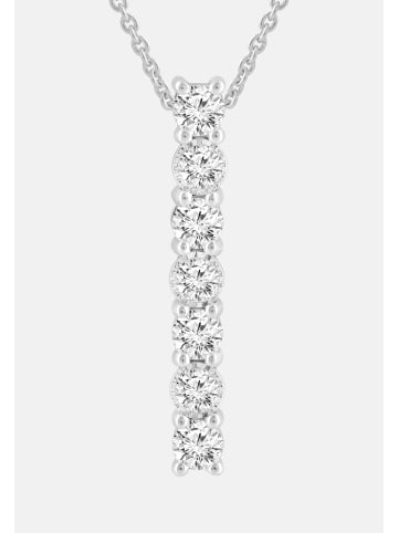 Ethische Diamanten Halskette aus 375 Weißgold mit Lab Grown Diamant