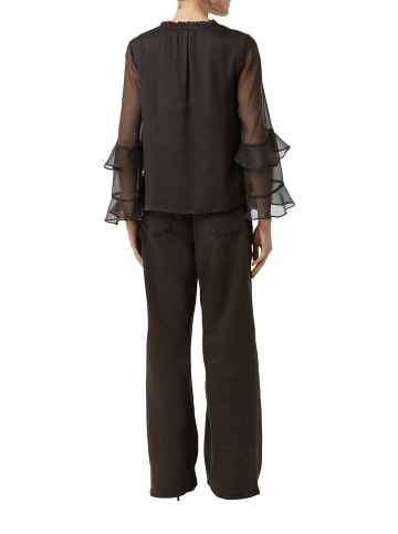 comma Blusenshirt in schoko - 0002