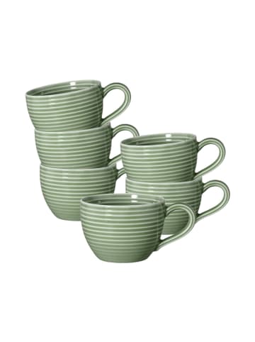 Seltmann Weiden 6er Set Espressotassen Beat Color Glaze 0,11 l in Salbeigrün