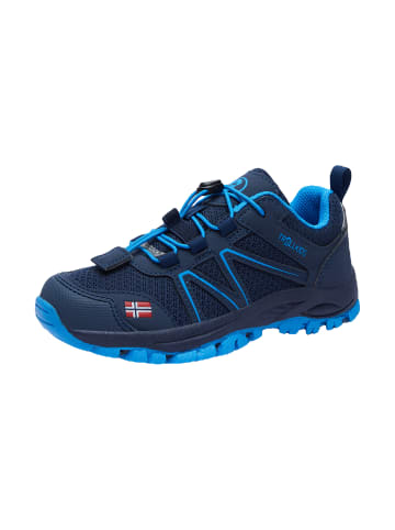 Trollkids Wanderschuh Hiker Low "Sandefjord" in Marine/Mittelblau