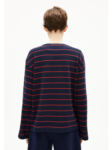 armedangels Marynaa Langarmshirt in marine rot