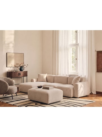 Beliani 3-tlg Modulsofa HEDE in Beige rechtsseitig