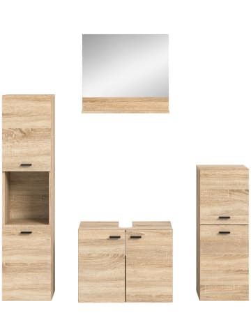 ebuy24 Badmöbelset Boston Eiche 137 x 33 cm