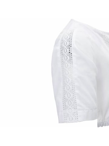 Wiesnkönig Dirndlbluse Mimi in Weiß