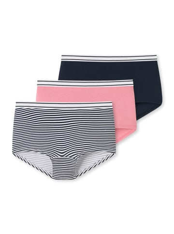 Schiesser Panty 3er Pack in Schwarz/Rosa