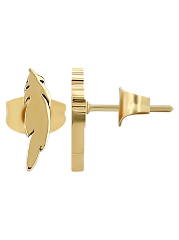 Adeliás Damen Ohrringe – Ohrstecker aus Edelstahl in gold