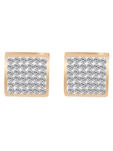 Adeliás Damen Ohrringe – Ohrstecker aus Edelstahl in gold