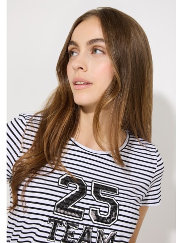 More & More Streifenshirt in yarn stripes jersey black and white