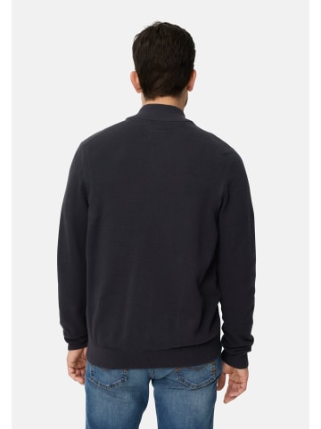 Camel Active Strickjacke mit Stehkragen in Navyblau