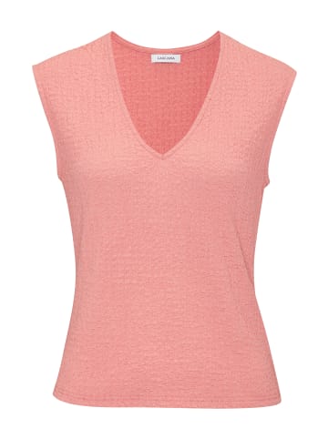 LASCANA Kurzarmshirt in pfirsich
