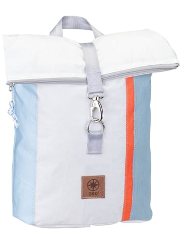 360 grad Rucksack Möwe in Weel-Weiß/Hellblau/Orange/Gelb