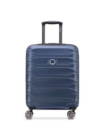 Delsey Meteor 4 Rollen Kabinentrolley 55 cm mit Dehnfalte in blue