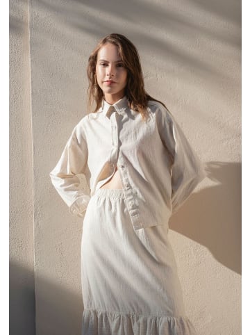 Organication Bluse "WOR19113" in Natur/Cremeweiß