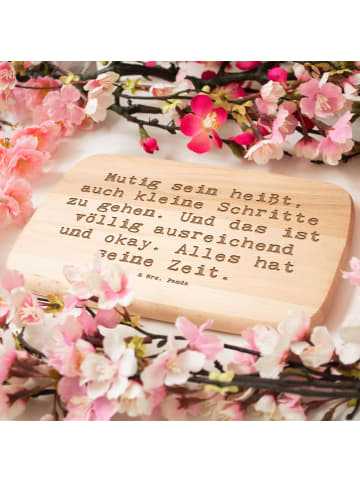 Mr. & Mrs. Panda Holz Frühstücksbrettchen Spruch Selbstvertrauen... in Transparent