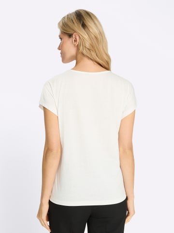 Sieh an! Rundhals-Shirt in ecru-sand-bedruckt