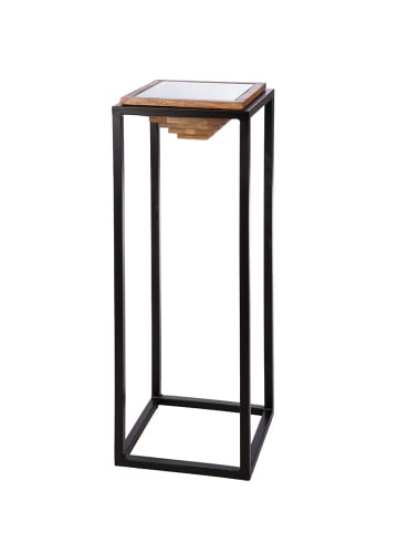 GILDE Deko-Säule "Moorea" braun - (H) 91cm