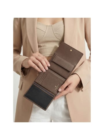 Lazarotti Bologna Leather Geldbörse Leder 12 cm in taupe
