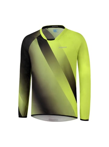 SHIMANO Long Sleeve Jersey FUJIMI in Olive Yellow