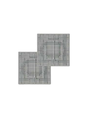 Nachtmann 2er Set Platten Square 21 x 21 cm in grau