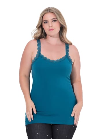 MIAMODA Strick-Top in dunkelpetrol