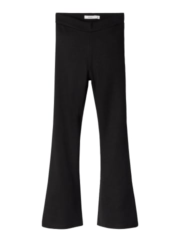 name it Bootcut Stretch Schlag Stoffhose mit Gummizug NKFFRIKKALI in Schwarz-2