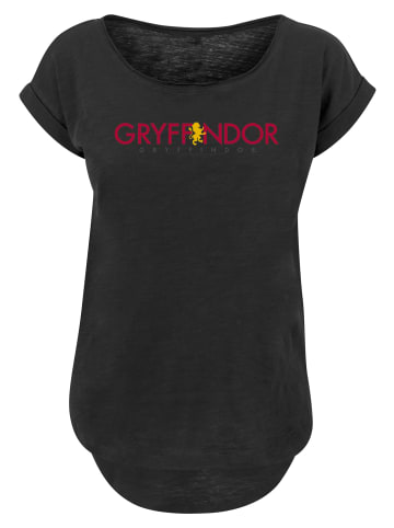 F4NT4STIC Long Cut T-Shirt Harry Potter Gryffindor Text in schwarz