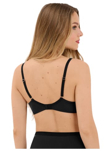 Lisca 2er Pack Schalen BH ohne Bügel in black -vanilla cream