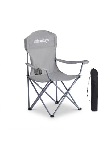 relaxdays 2 x Camping Stuhl in Grau