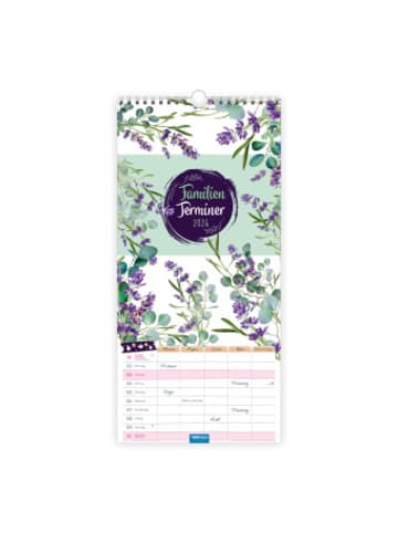 Trötsch Kalender - Trötsch Familienkalender Familienterminer Blumen 2026